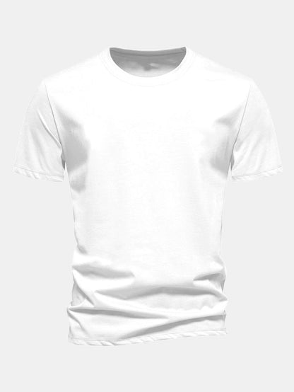 Telescope Skeleton Back Print Cotton T-Shirt