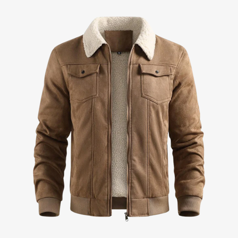 The Duxford Shearling-Collar Aviator
