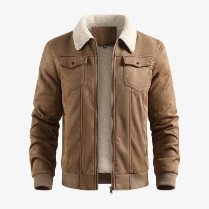 The Duxford Shearling-Collar Aviator