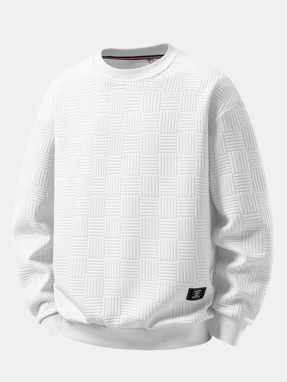 Striped Jacquard Relaxed Sweatshirt