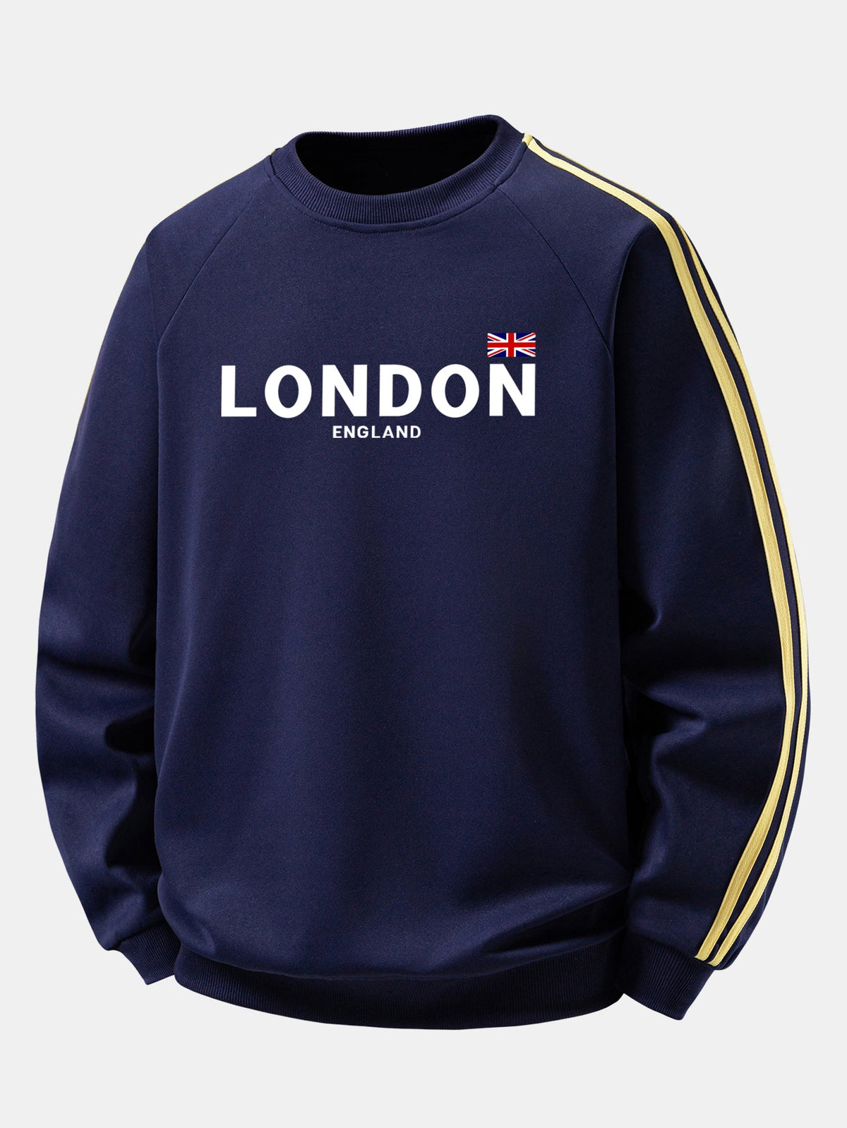 London Print Contrast Stripe Raglan Sweatshirt