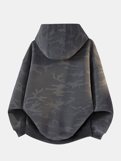 Camo Zip Hooded Jacket