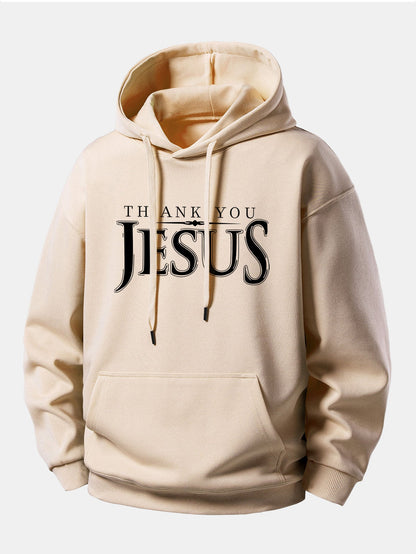 "Thank You Jesus" Relaxed Hoodie