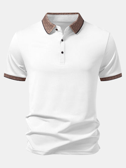 Contrast Collar Polo