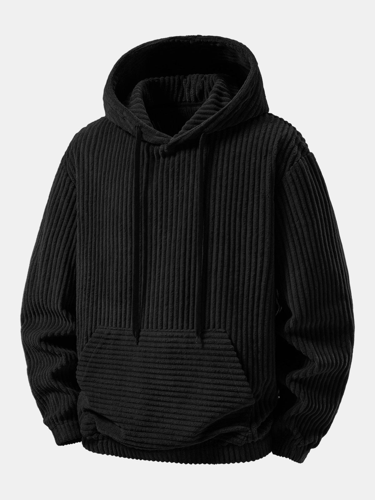 Ribbed Corduroy Relaxed Hoodie