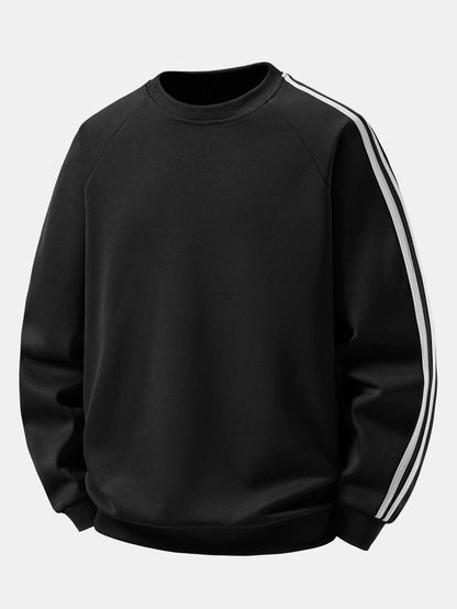 Contrast Stripe Raglan Sweatshirt