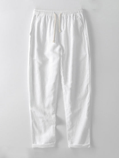 Calça de Linho com Perna Reta
