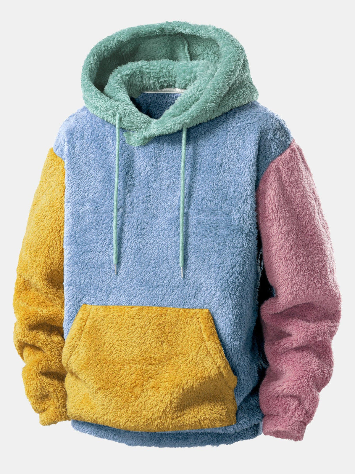 Colour Block Plush Sweatshirt