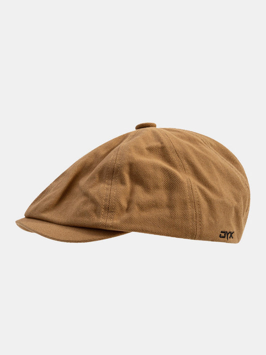 Boné newsboy vintage de coroa macia, chapéu baker boy de aba curta, boné Gatsby