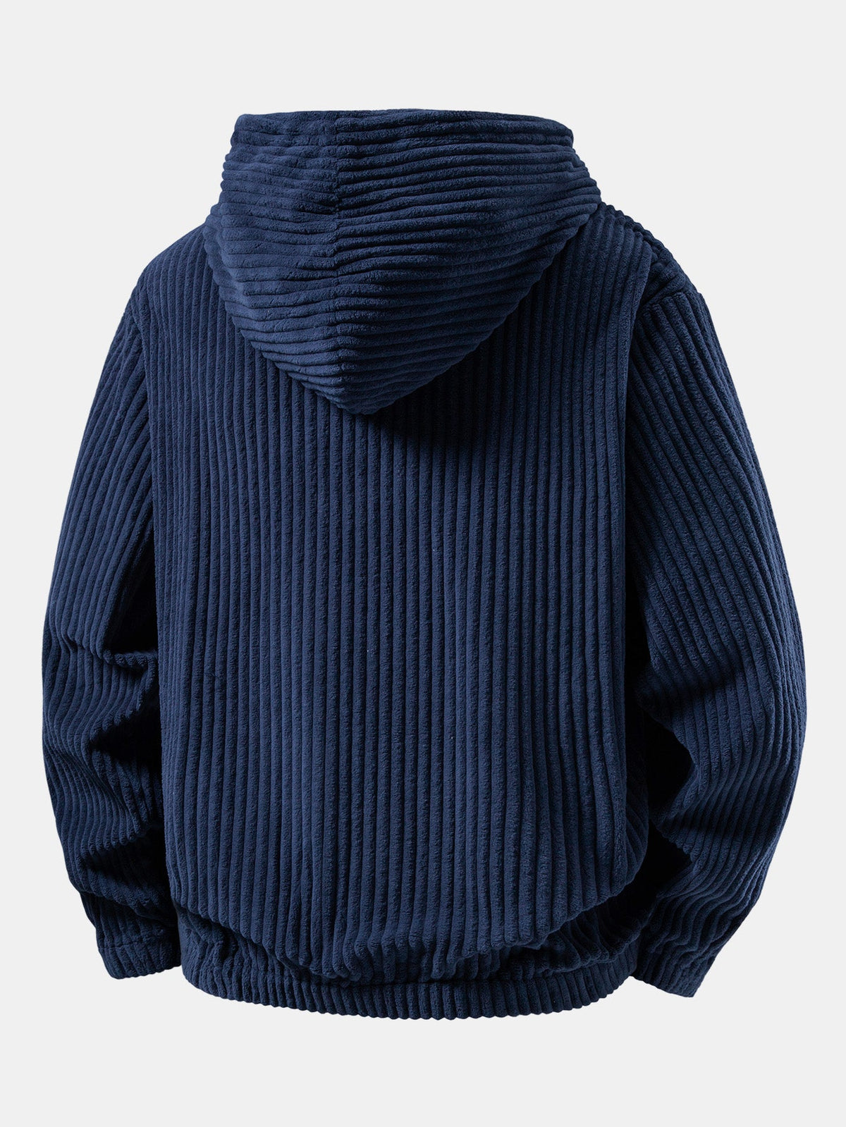 Ribbed Corduroy Relaxed Hoodie