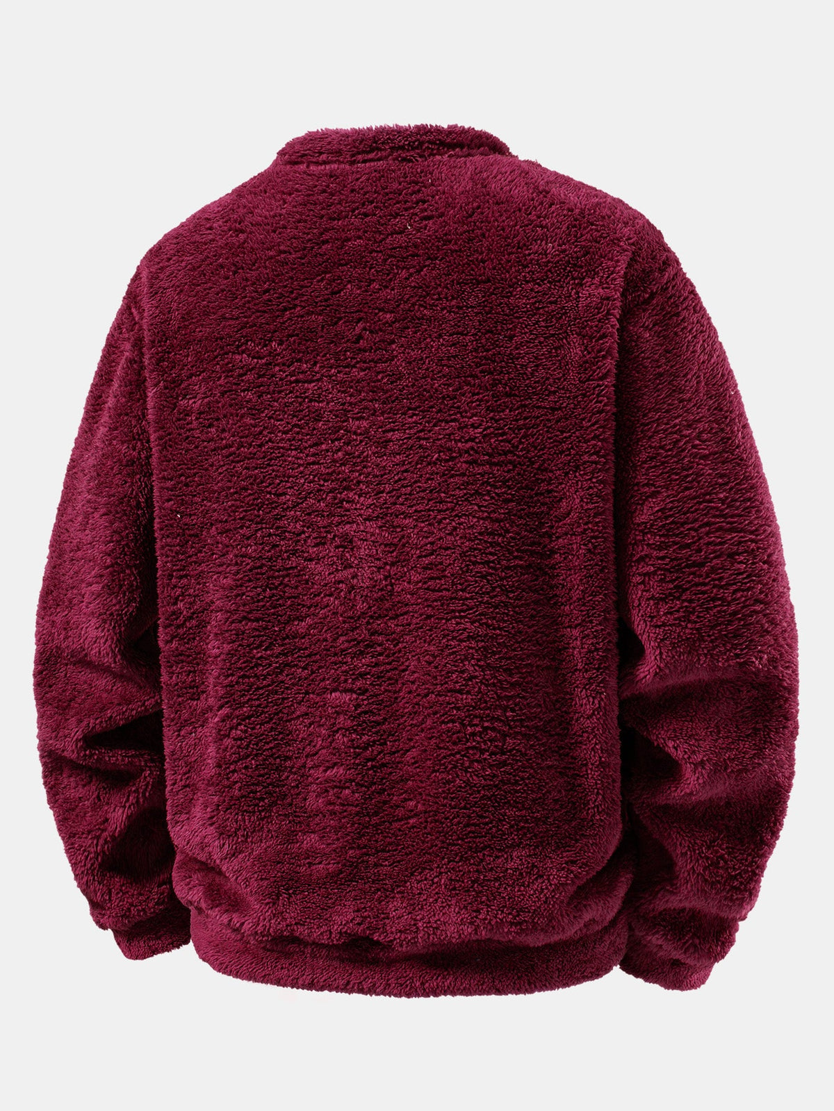 Embroidered Cat Colourful Teddy Fleece Sweatshirt