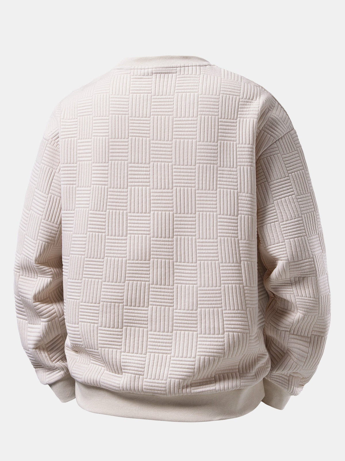 Striped Jacquard Relaxed Sweatshirt