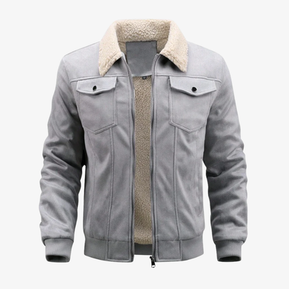 The Duxford Shearling-Collar Aviator