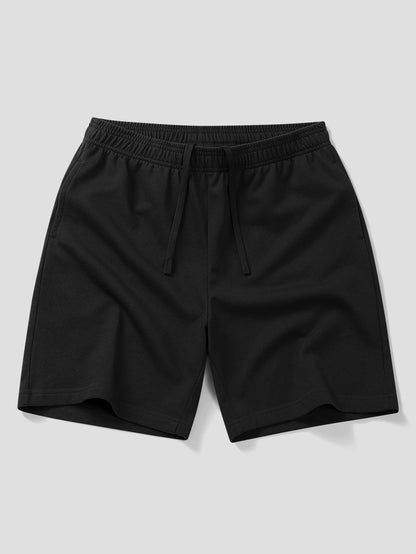 Camisa Polo com Gola Contrastante e Estampa Milano & Shorts de Algodão com Cordão de 7"