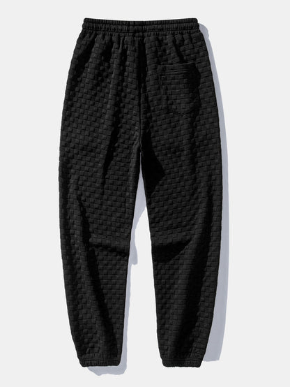 2-in-1 Check Jacquard Sweatshirt & Joggers Set