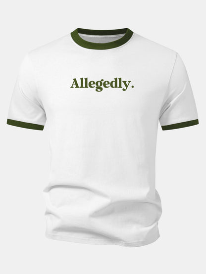 Camiseta com estampa contrastante Allegedly Ringer