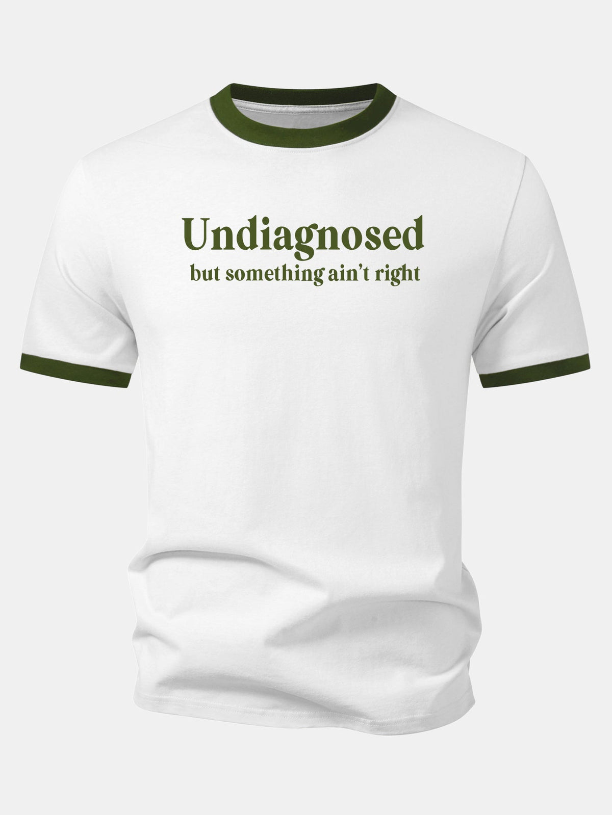 Camiseta Undiagnosed Print Contrast Ringer