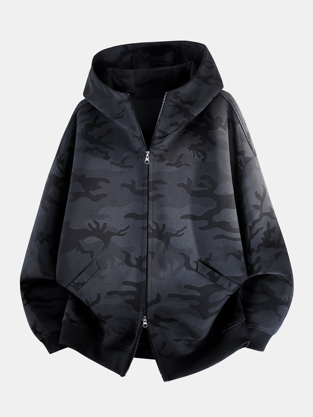 Camo Zip Hooded Jacket