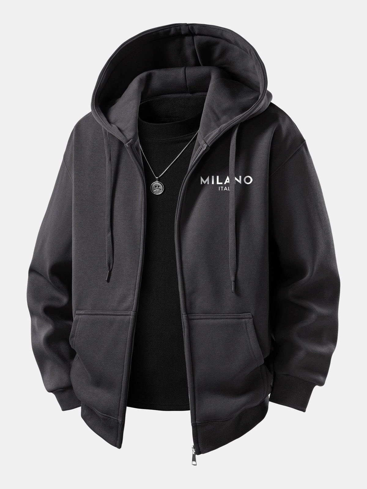 Milano Print Zip Sweatshirt