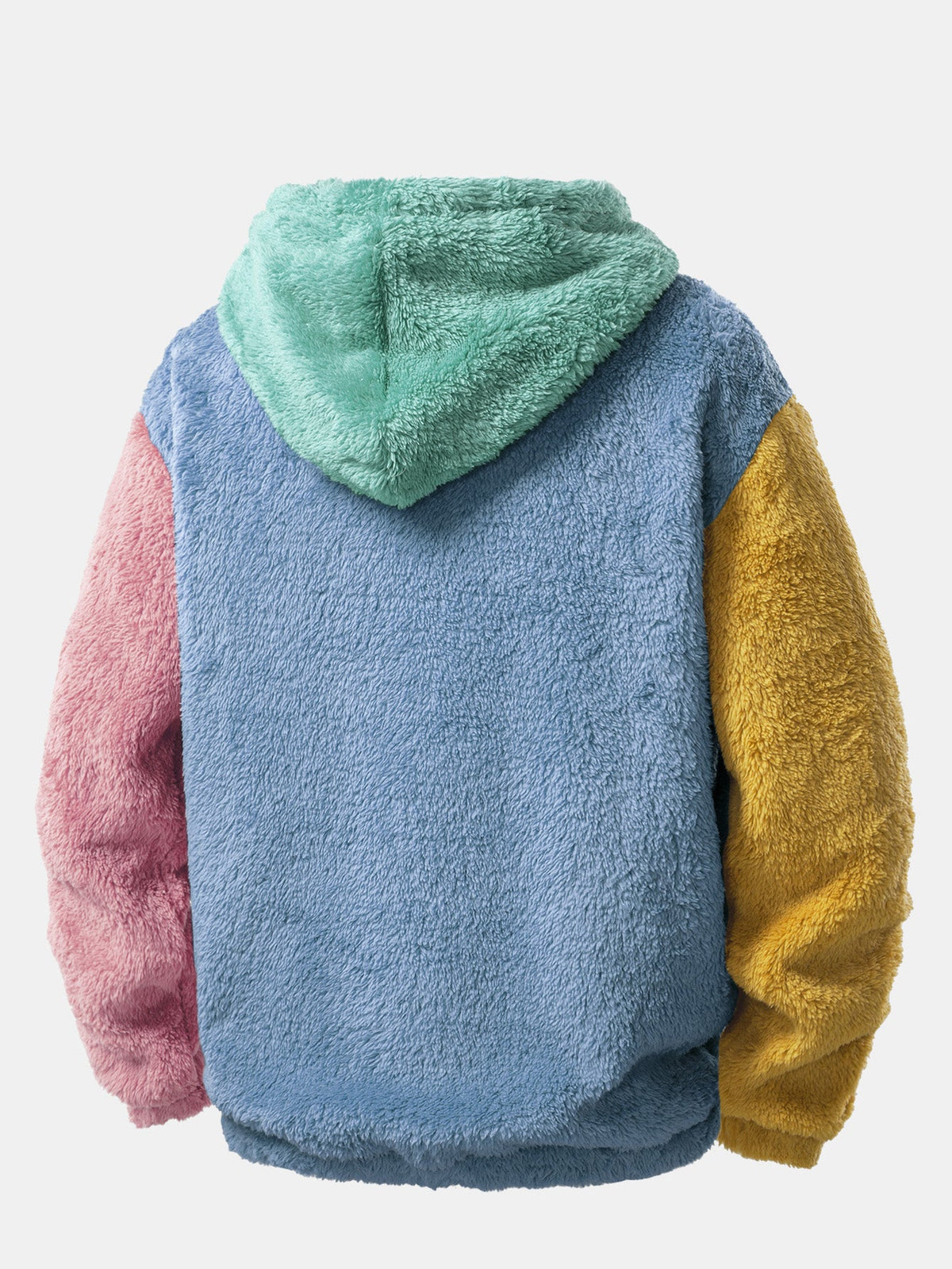 Colour Block Plush Sweatshirt