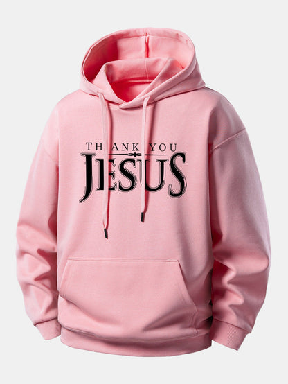 "Thank You Jesus" Relaxed Hoodie