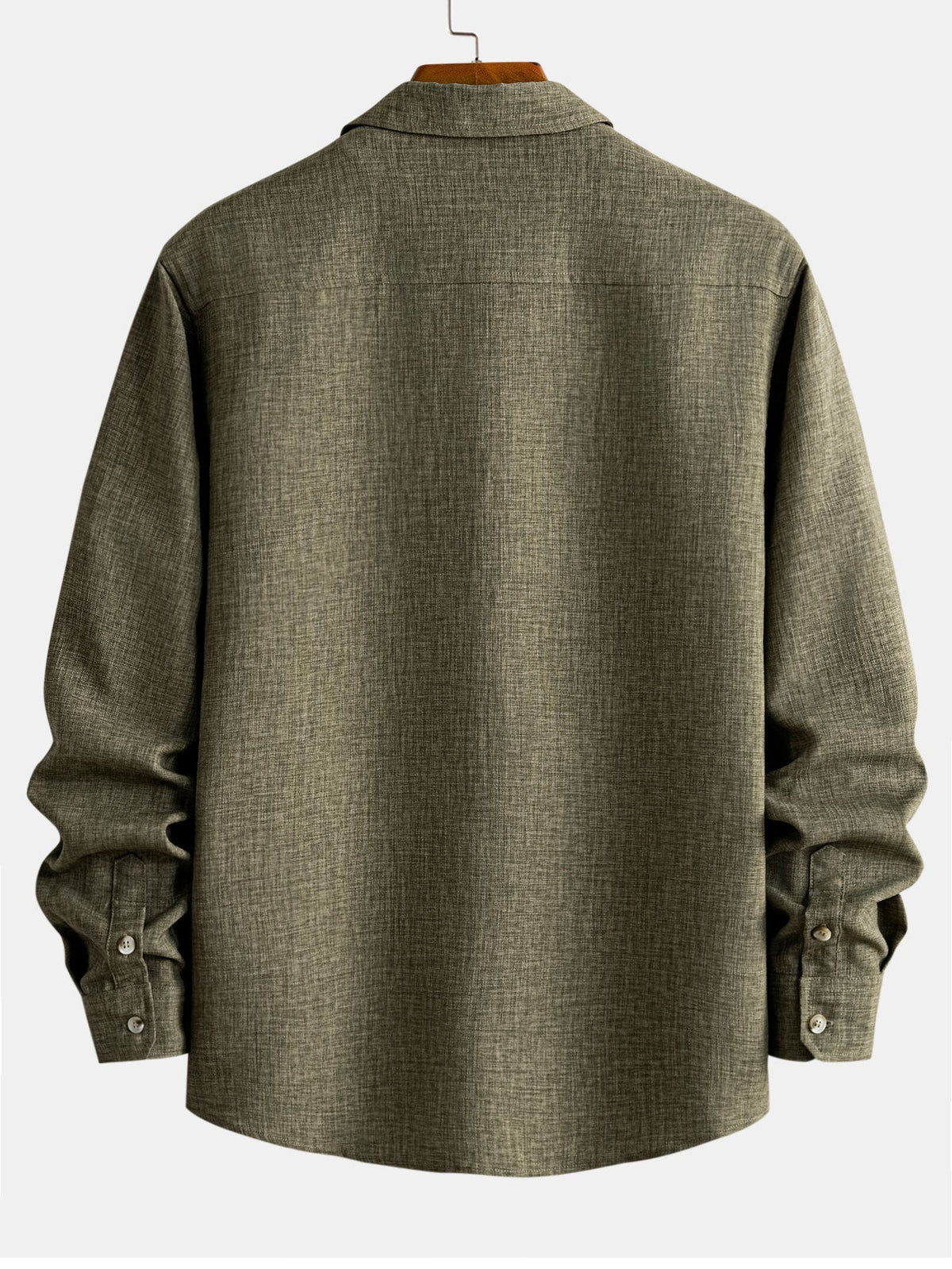 Long Sleeve Button-Up Linen Shirt