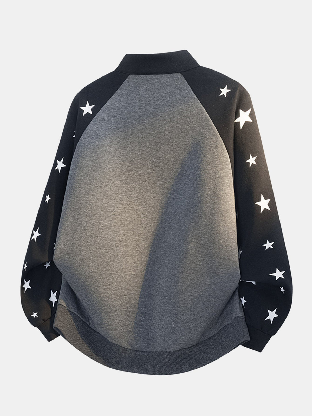 Star Print Quarter-Zip Raglan Sweatshirt