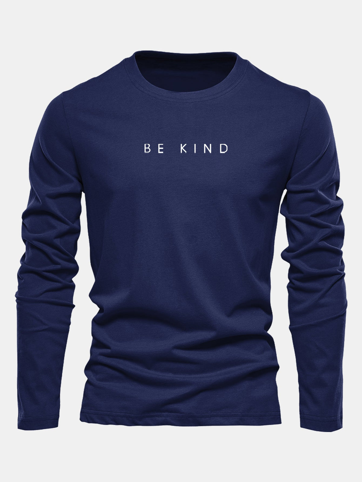 "Be Kind" Long Sleeve Cotton T-Shirt