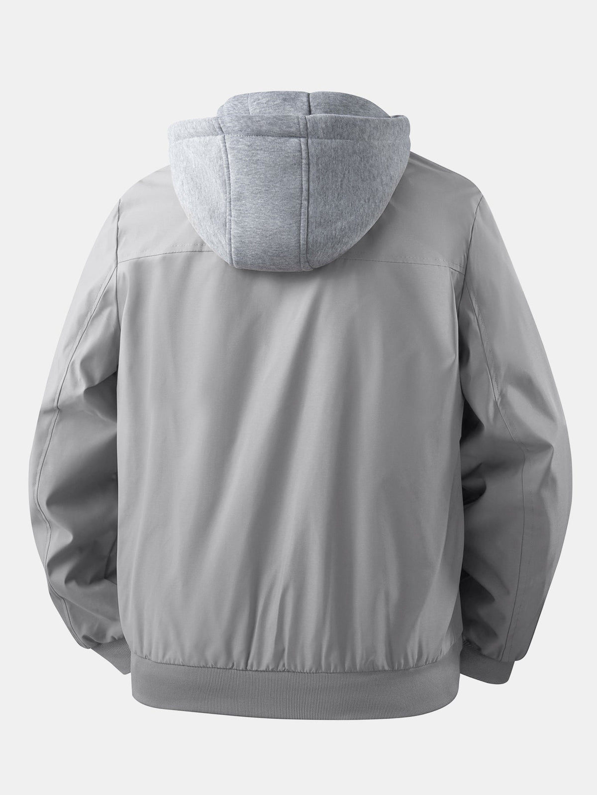 Zip Bomber Jacket with Removable Hood