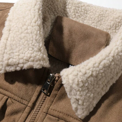The Duxford Shearling-Collar Aviator