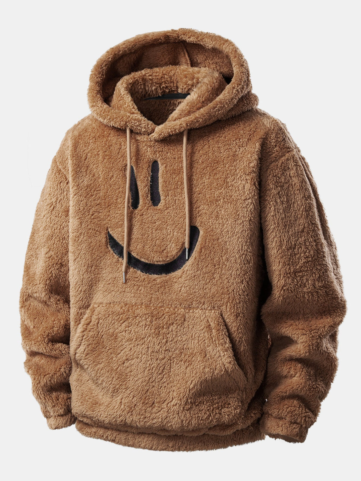 Embroidered Smiley Teddy Hoodie & Joggers Set