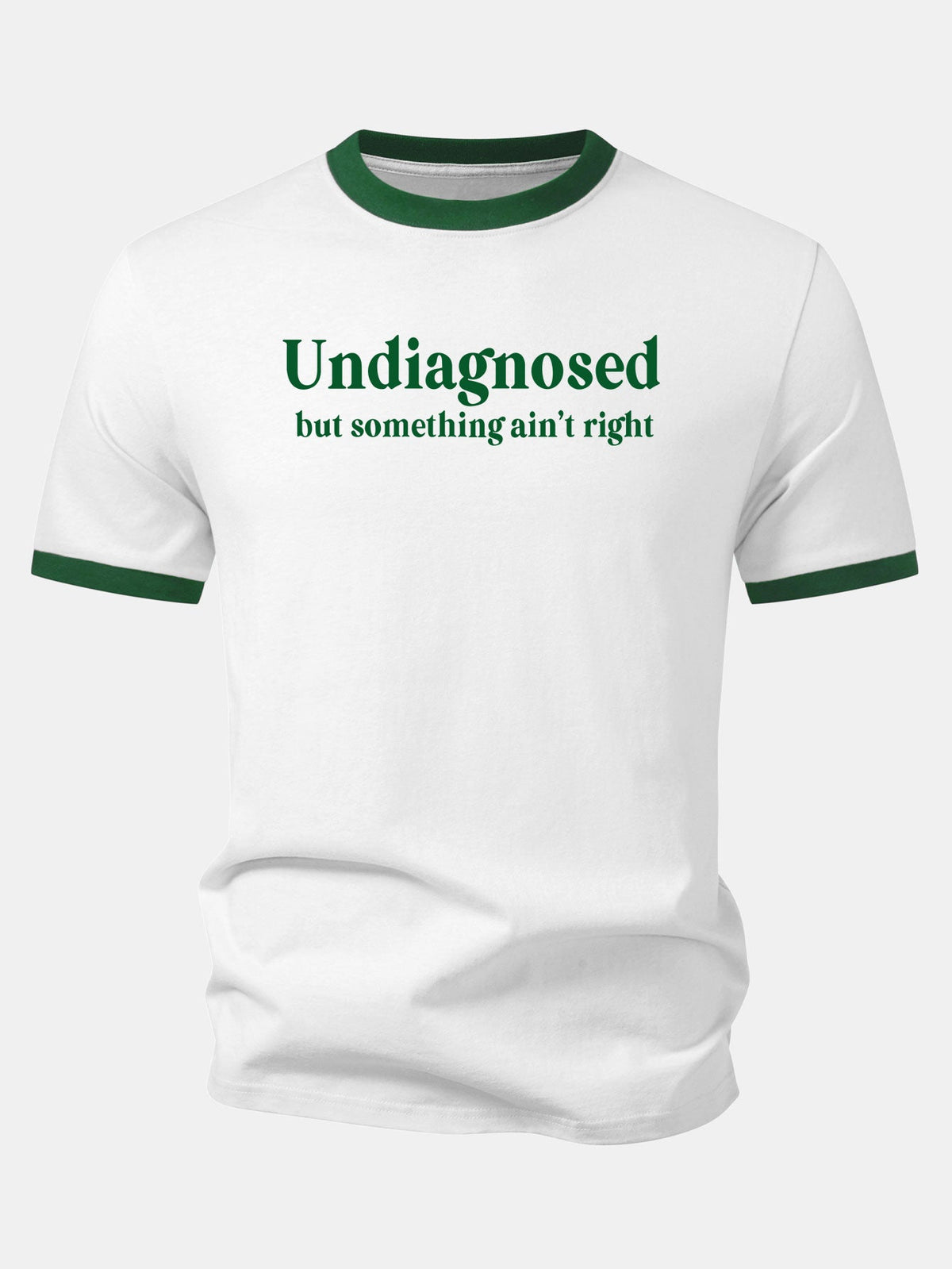 Camiseta Undiagnosed Print Contrast Ringer