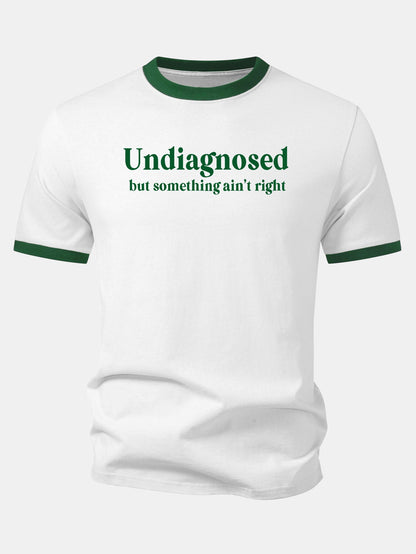 Camiseta Undiagnosed Print Contrast Ringer