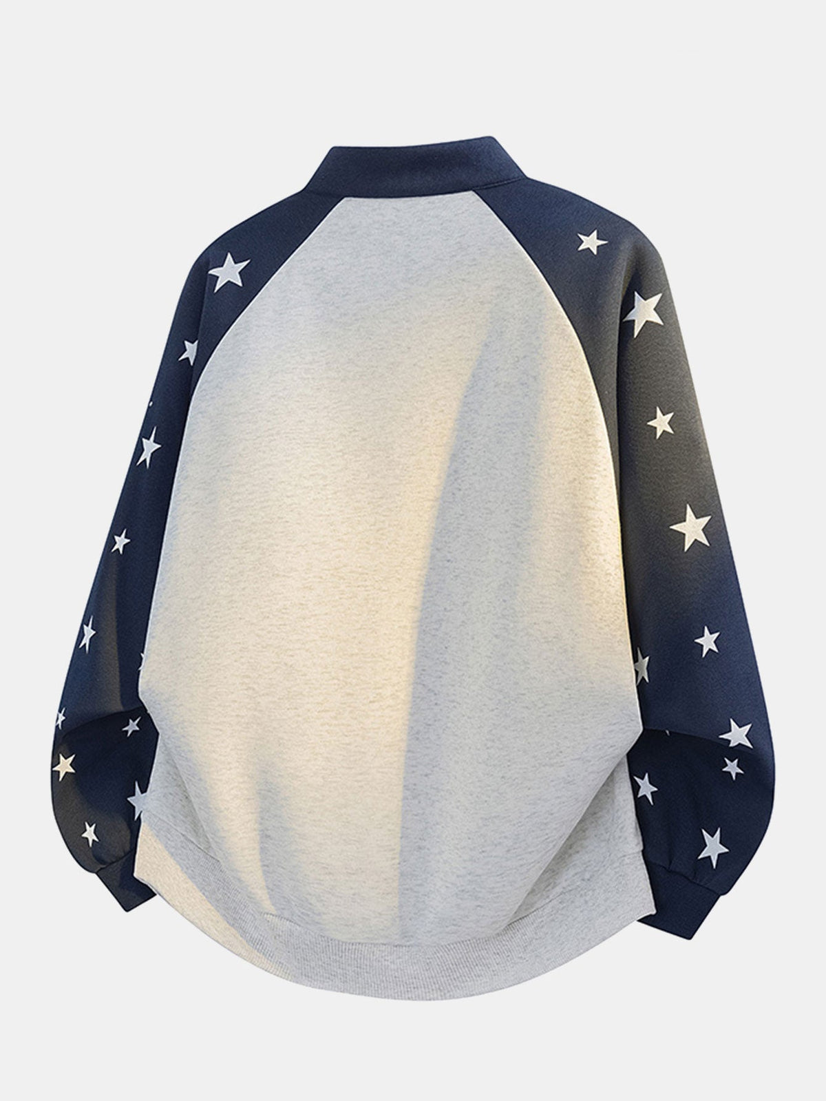 Star Print Quarter-Zip Raglan Sweatshirt