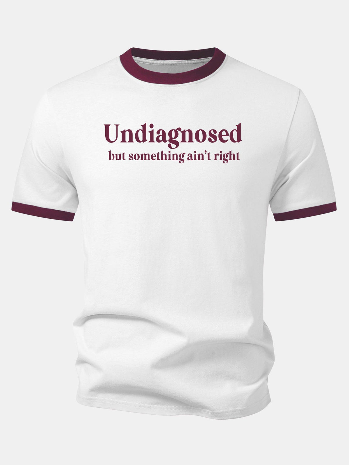 Camiseta Undiagnosed Print Contrast Ringer