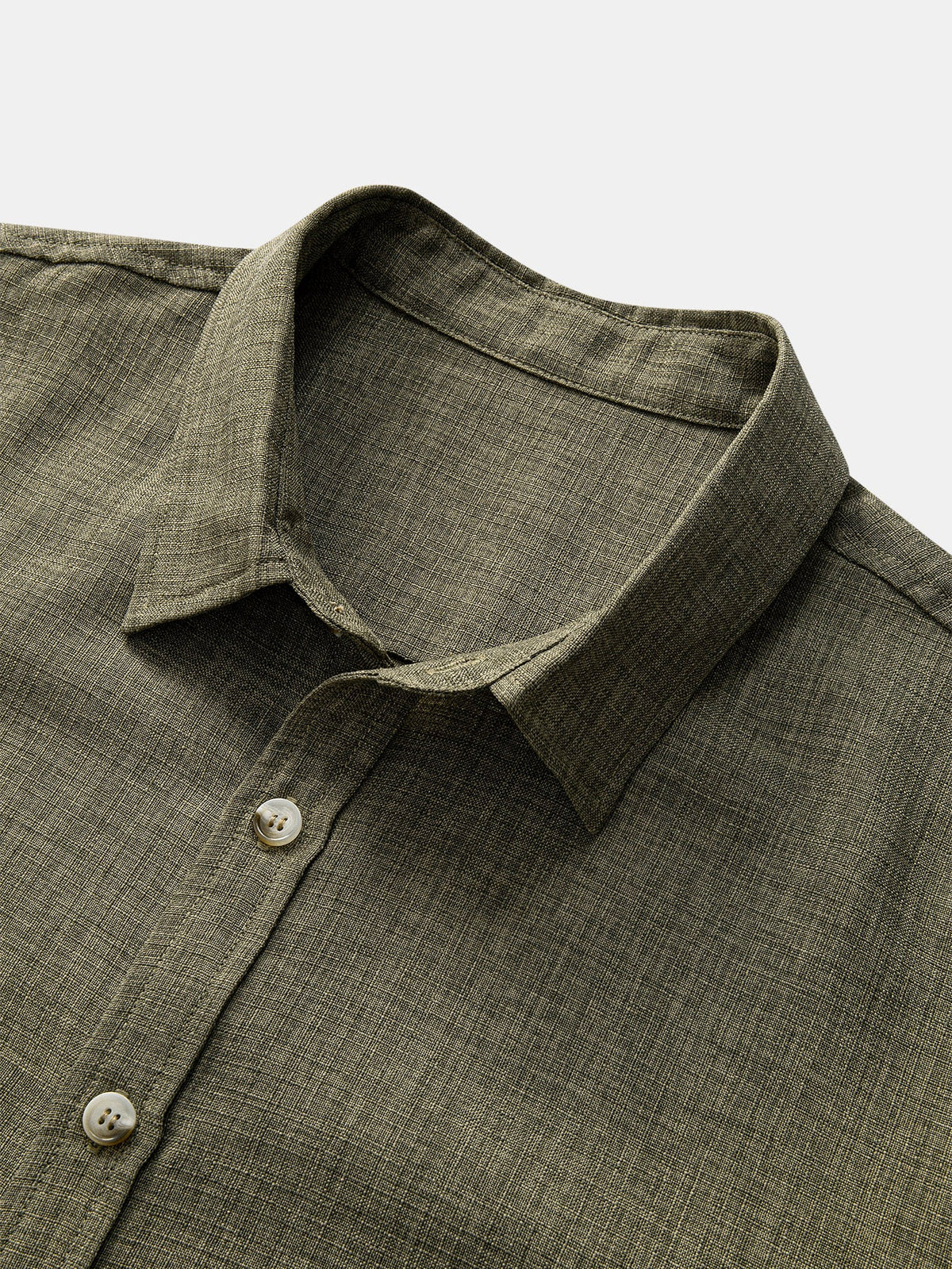 Long Sleeve Button-Up Linen Shirt