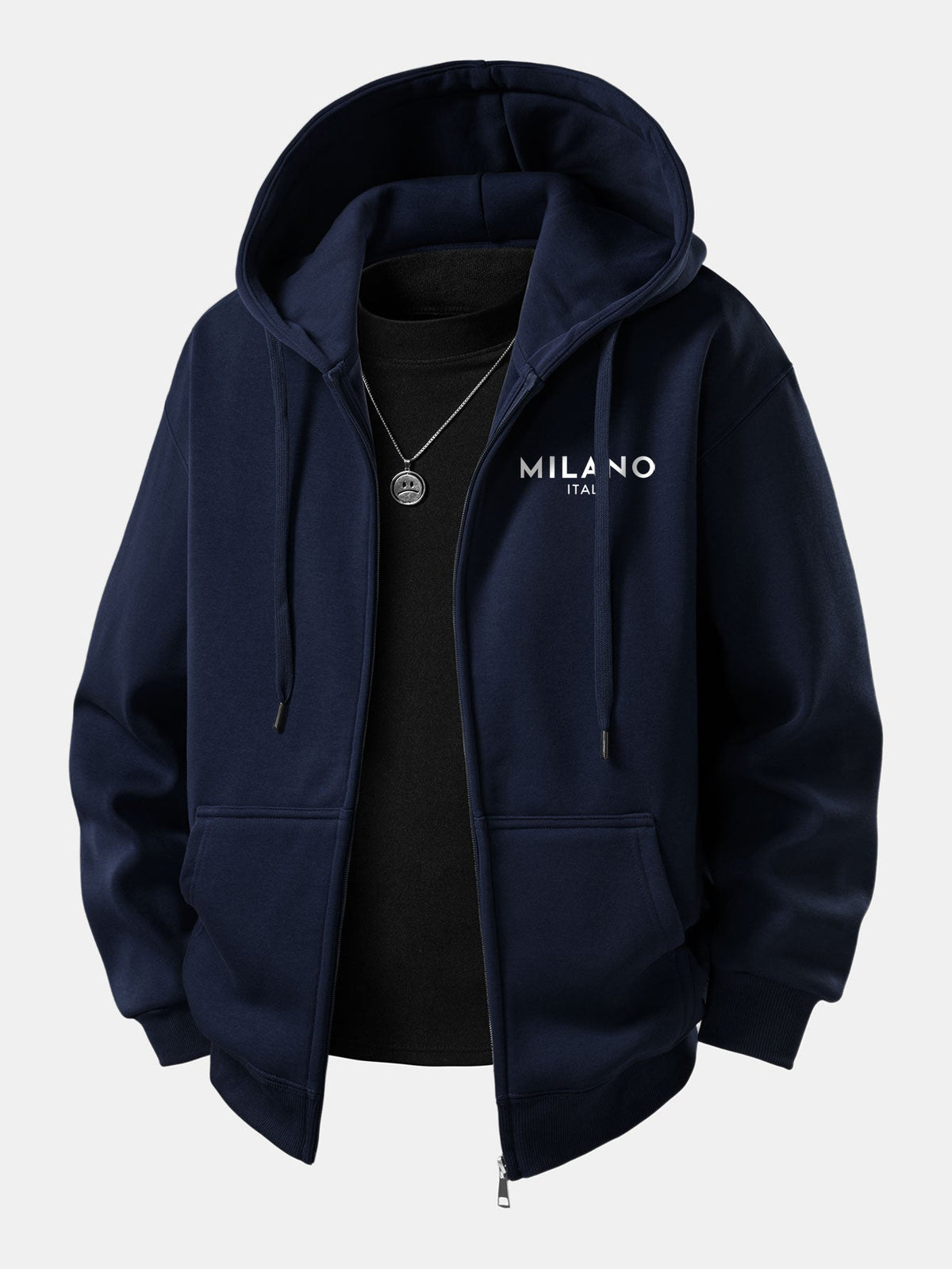Milano Print Zip Sweatshirt