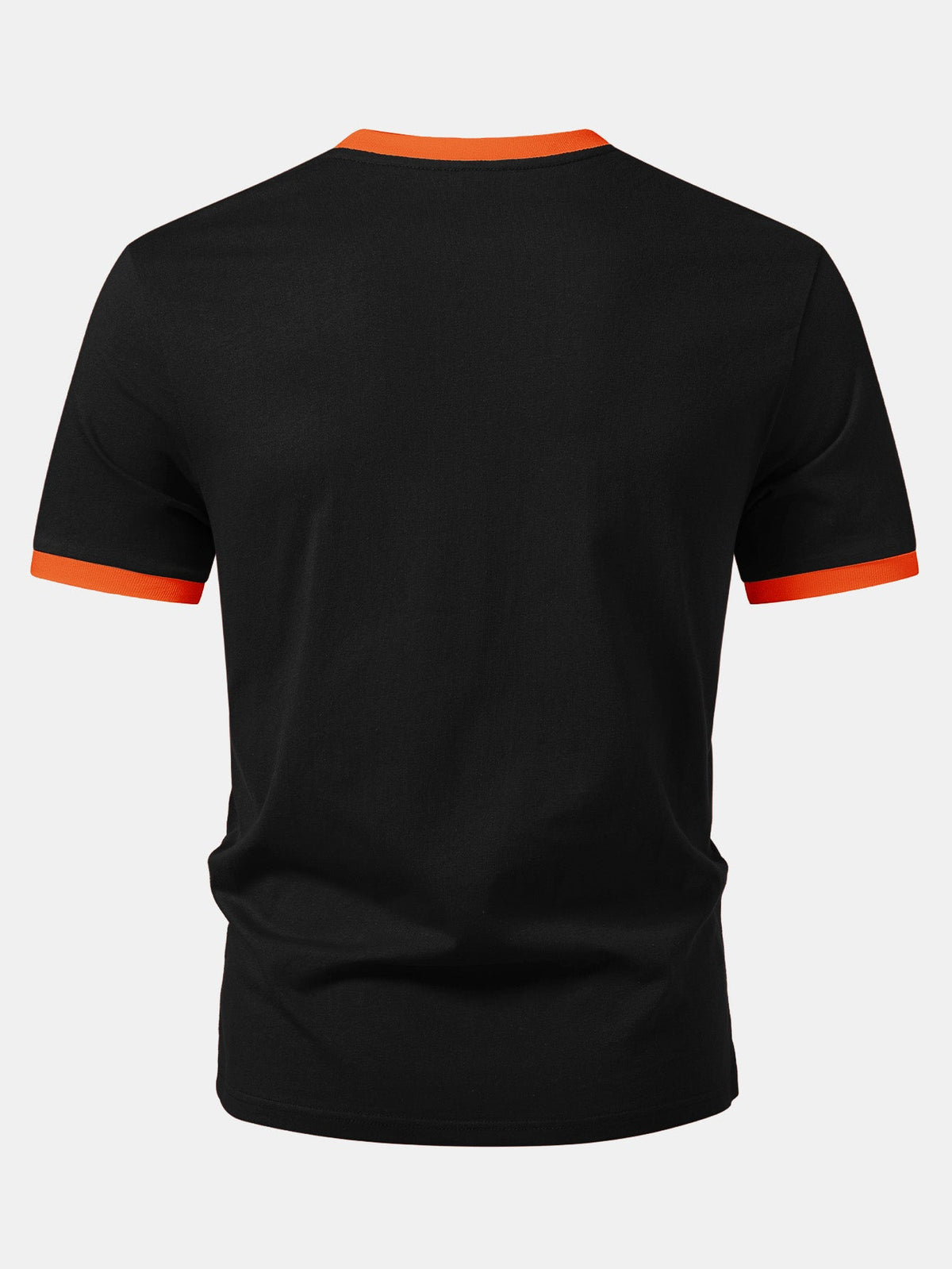 Camiseta Ringer de Contraste com Estampa de Fantasma Glitch