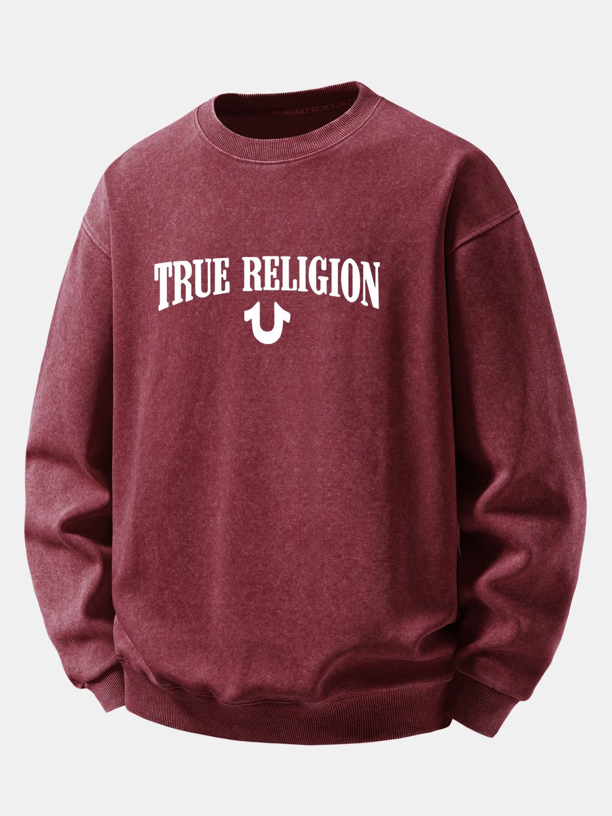 "True Religion" Washed Distressed Sweatshirt
