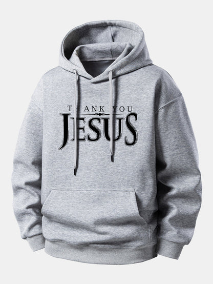 "Thank You Jesus" Relaxed Hoodie