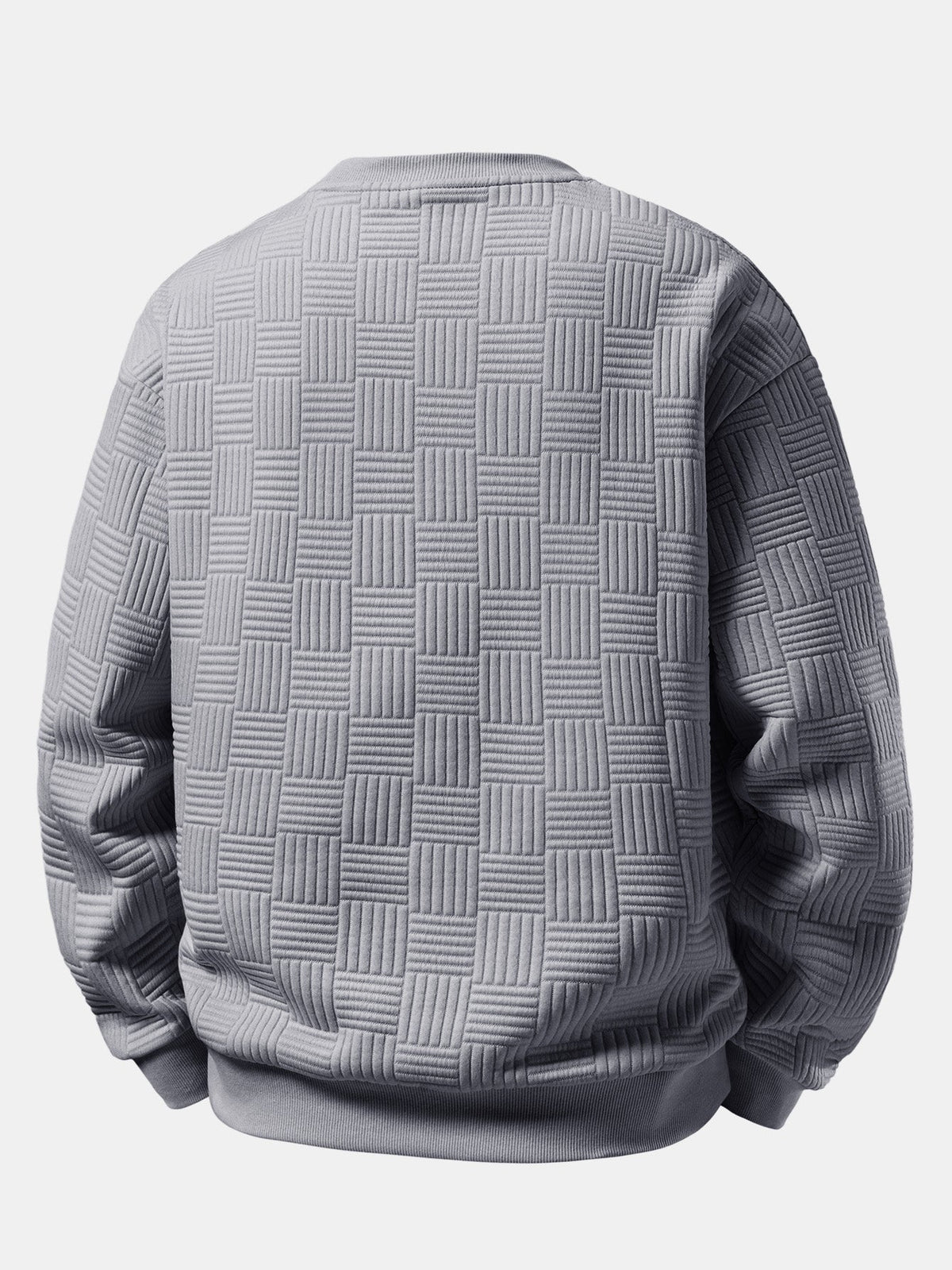 Striped Jacquard Relaxed Sweatshirt