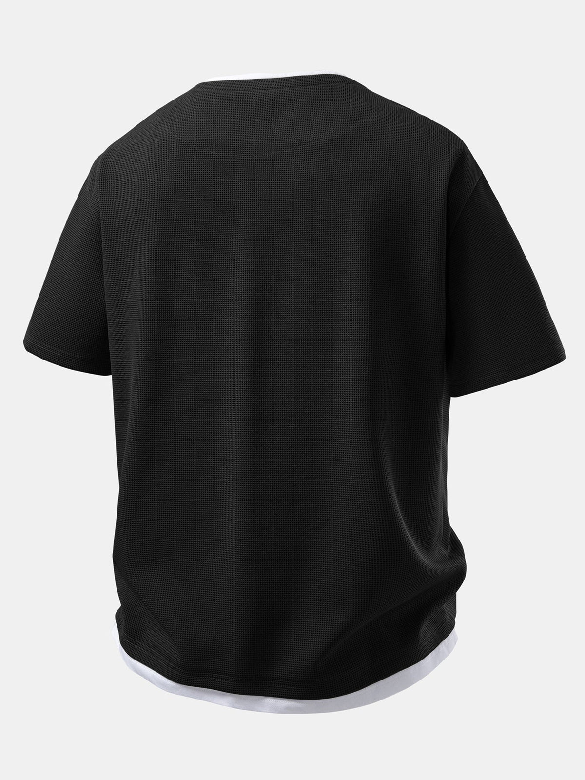 2-in-1 Waffle Notch Neck T-Shirt & 7" Shorts Set