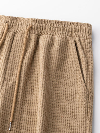 Waffle Texture Corduroy Joggers