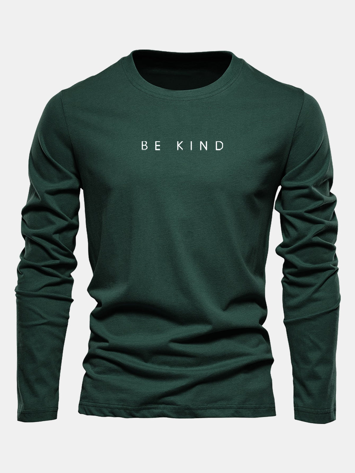 "Be Kind" Long Sleeve Cotton T-Shirt