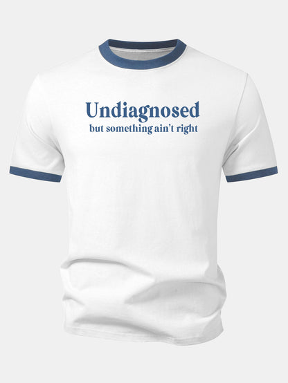 Camiseta Undiagnosed Print Contrast Ringer
