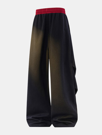 Contrast Wide Leg Sweatpants