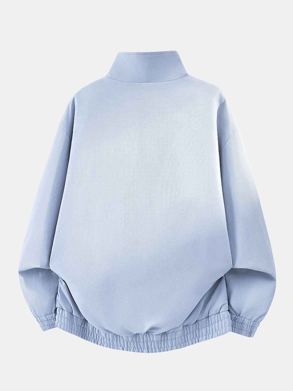 Striped High Neck Sports Jacket with Frog Buttons