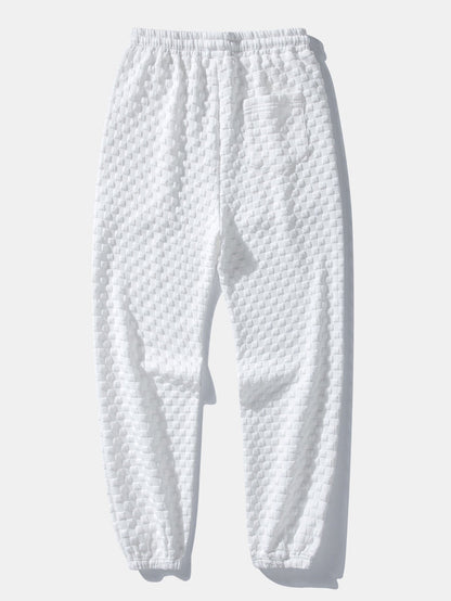 2-in-1 Check Jacquard Sweatshirt & Joggers Set