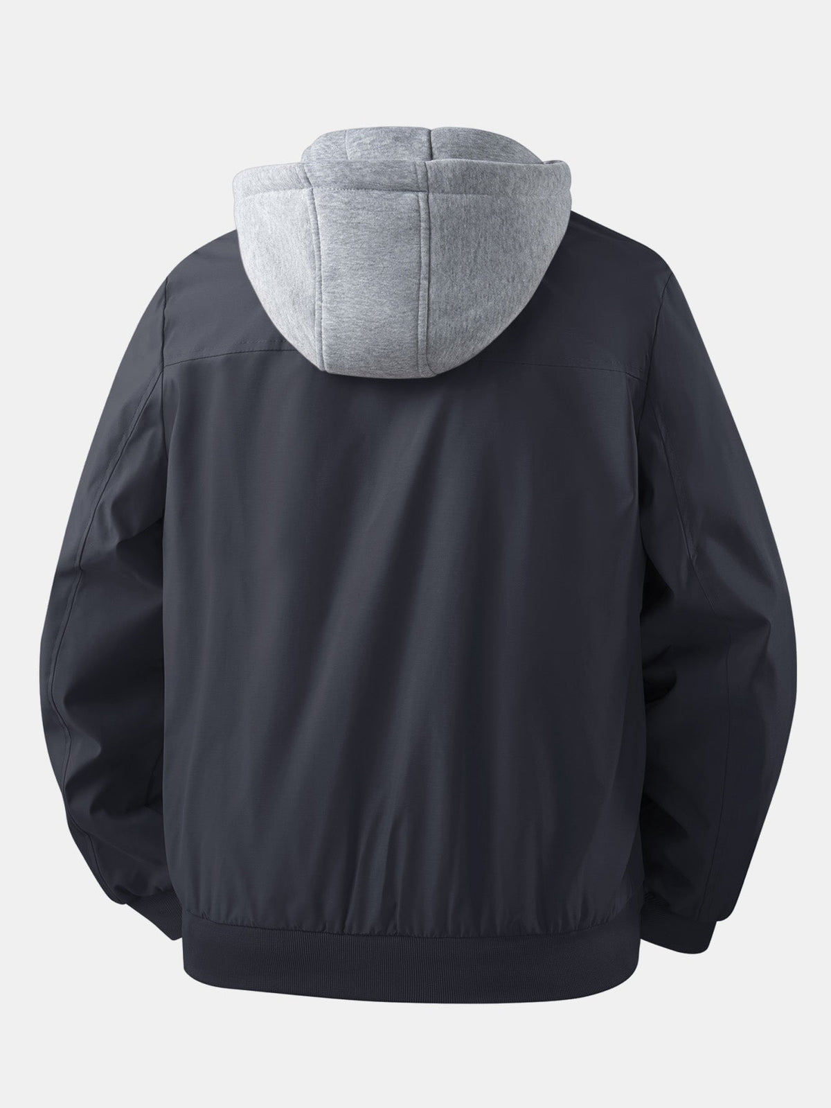 Zip Bomber Jacket with Removable Hood