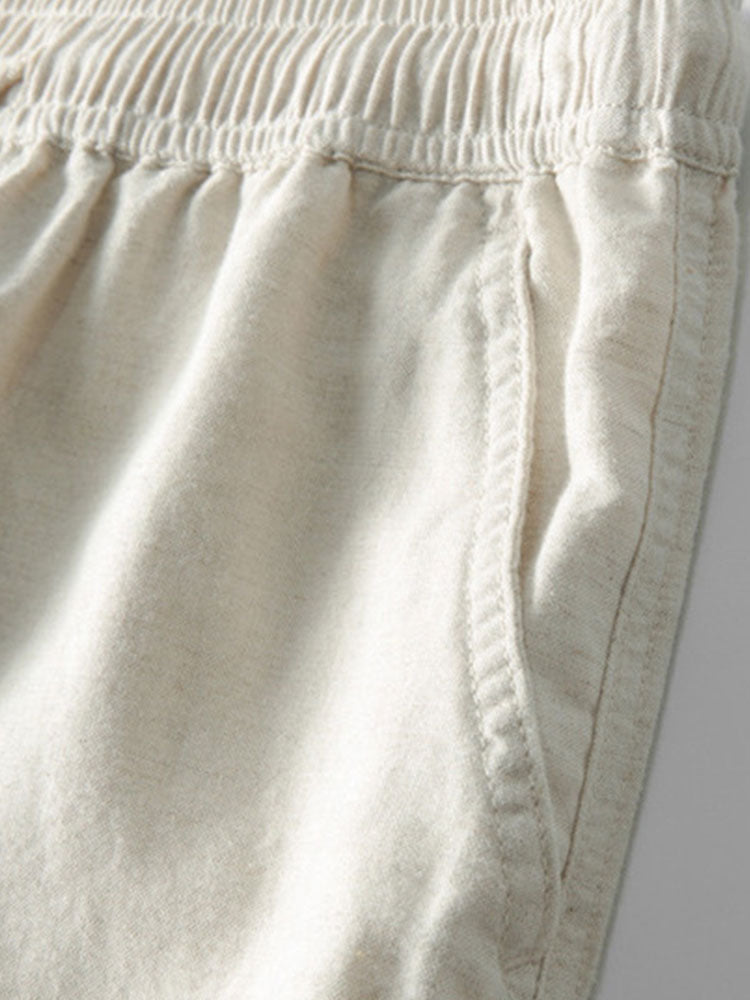 Calça de Linho com Perna Reta